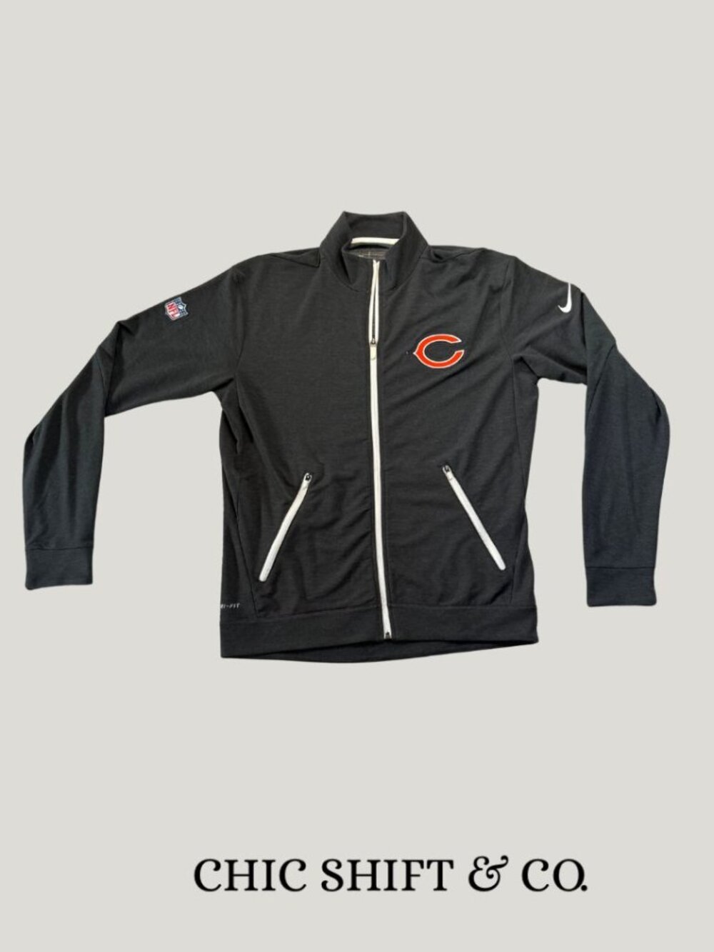 Chicago Bears EUC Nike Dry-Fit On Field Full-Zip Size M